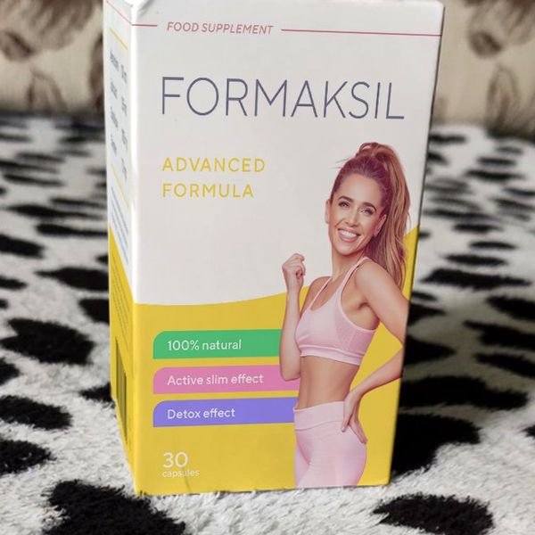 Scatola bianca e gialla di Formaksil da 30 capsule