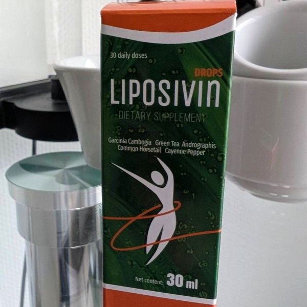 Scatola verde e arancione di Liposivin gocce
